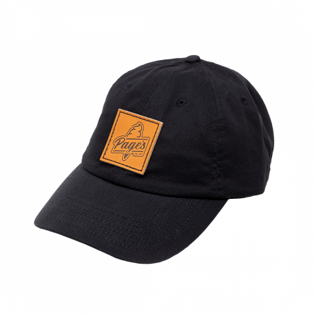 pages dairy mart hat black leather patch osfm main