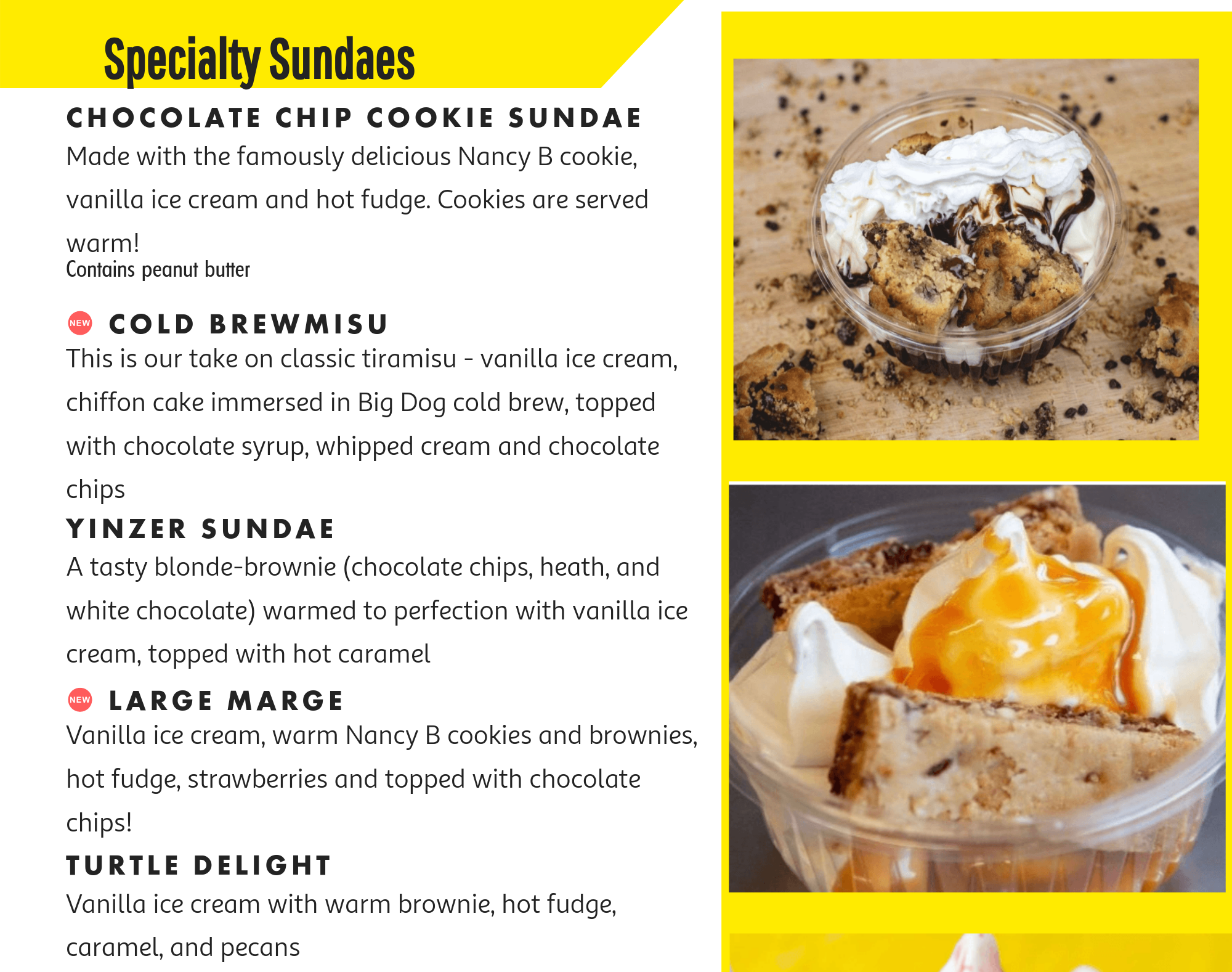 04 page dairy mart menu soft serve specialty sundae