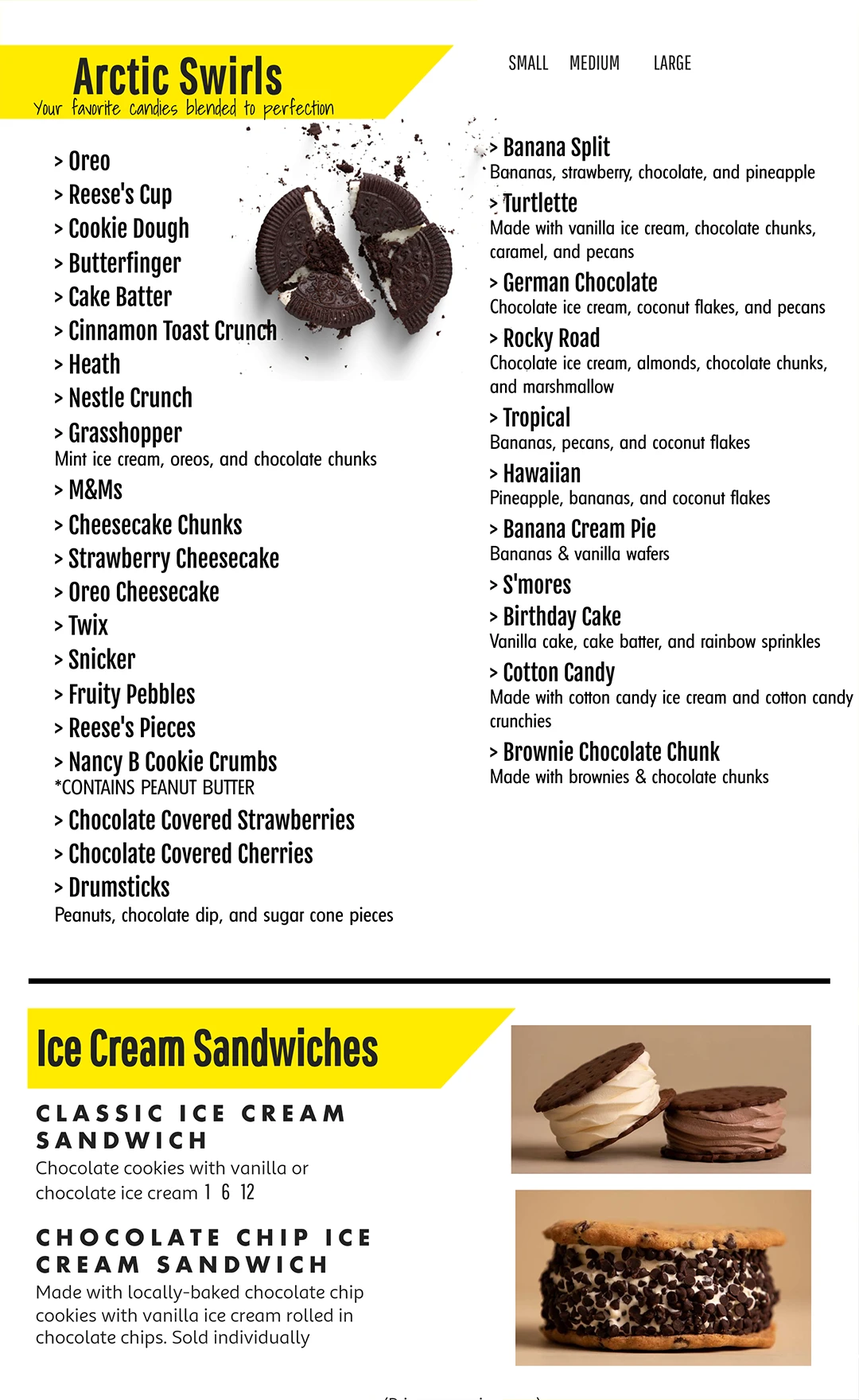 03 page dairy mart menu arctic swirls